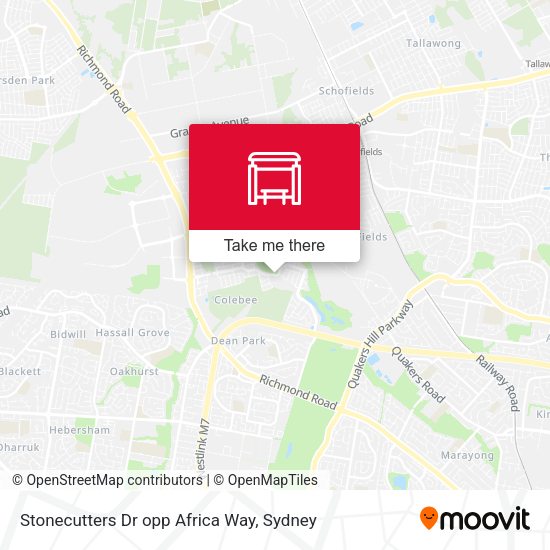 Stonecutters Dr opp Africa Way map