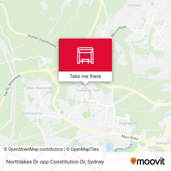 Northlakes Dr opp Constitution Dr map