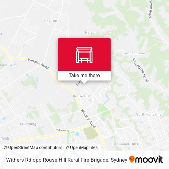Withers Rd opp Rouse Hill Rural Fire Brigade map