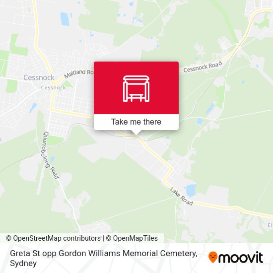 Greta St opp Gordon Williams Memorial Cemetery map