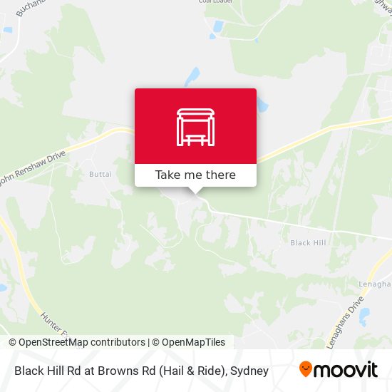 Black Hill Rd at Browns Rd (Hail & Ride) map