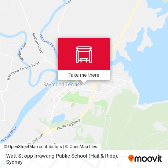 Watt St opp Irrawang Public School (Hail & Ride) map