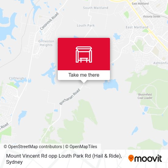 Mount Vincent Rd opp Louth Park Rd (Hail & Ride) map