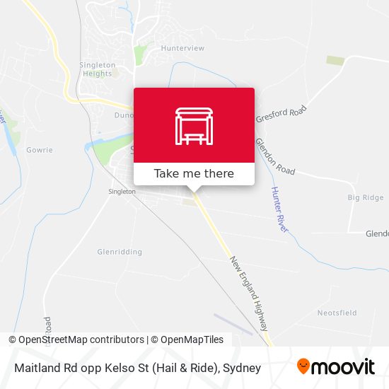 Maitland Rd opp Kelso St (Hail & Ride) map