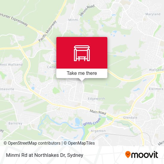 Minmi Rd at Northlakes Dr map