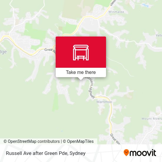 Russell Ave after Green Pde map