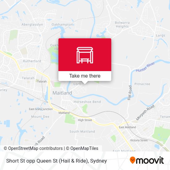 Short St opp Queen St (Hail & Ride) map