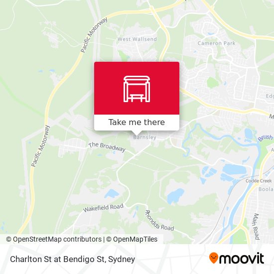 Charlton St at Bendigo St map