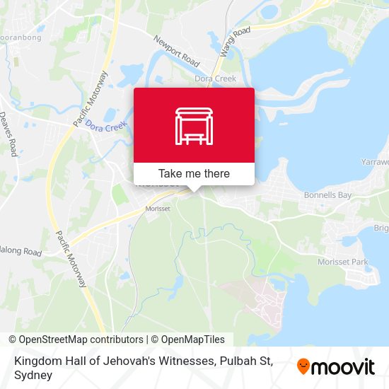 Kingdom Hall of Jehovah's Witnesses, Pulbah St map
