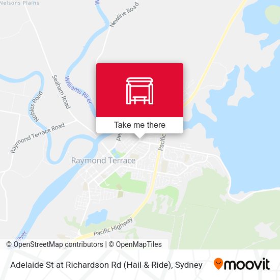 Adelaide St at Richardson Rd (Hail & Ride) map