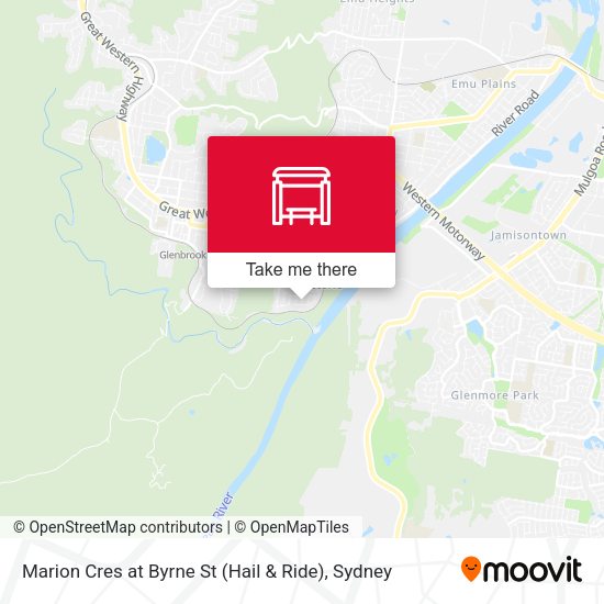 Marion Cres at Byrne St (Hail & Ride) map