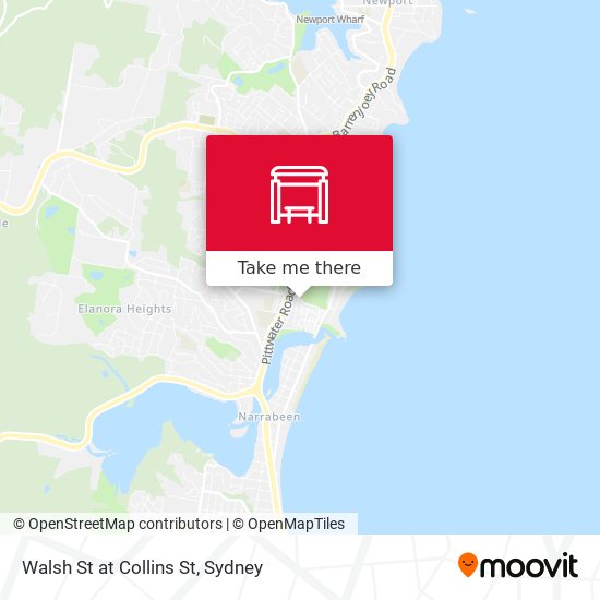 Walsh St at Collins St map