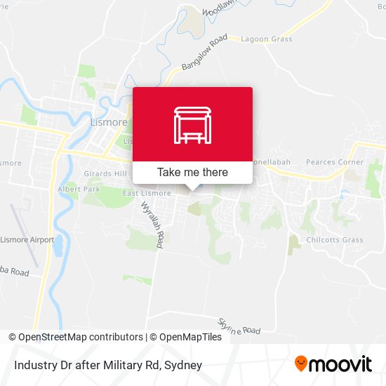 Industry Dr after Military Rd map