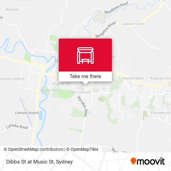 Dibbs St at Music St map