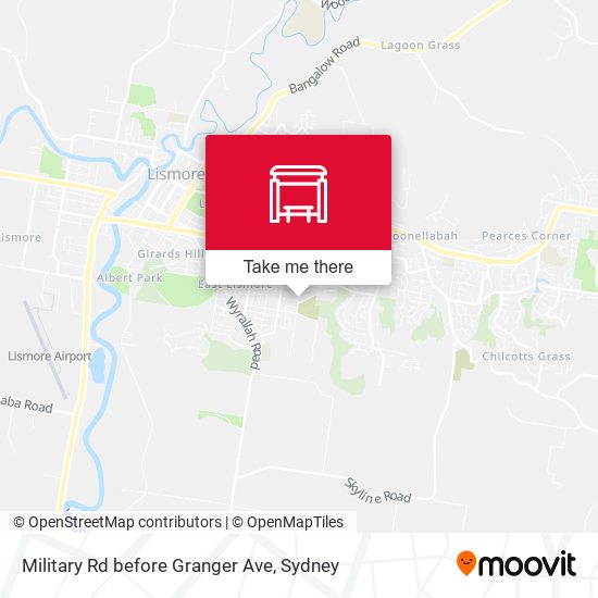 Military Rd before Granger Ave map