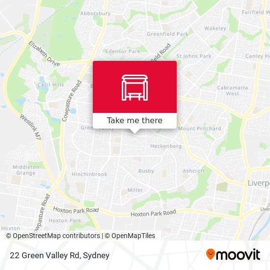 22 Green Valley Rd map