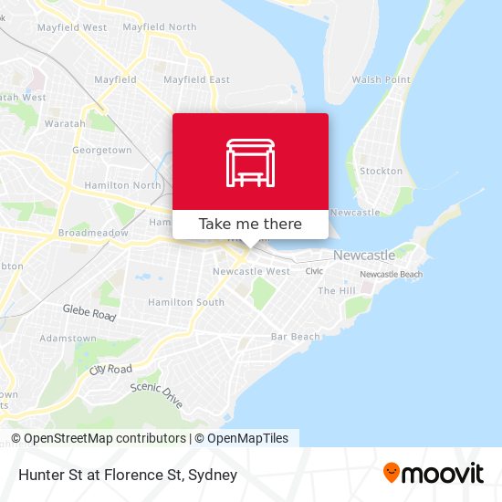 Hunter St at Florence St map