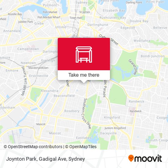 Joynton Park, Gadigal Ave map