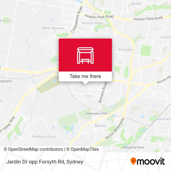 Jardin Dr opp Forsyth Rd map