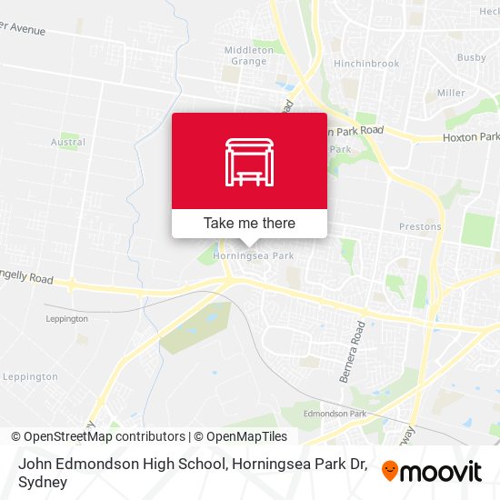 John Edmondson High School, Horningsea Park Dr map