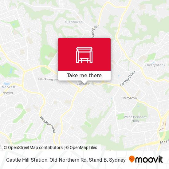 Castle Hill Station, Old Northern Rd, Stand B map