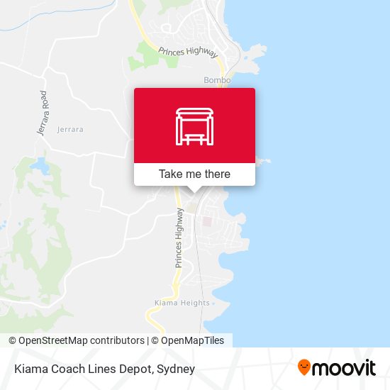 Kiama Coach Lines Depot map