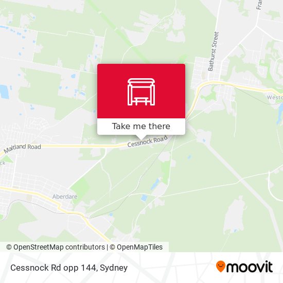 Cessnock Rd opp 144 map