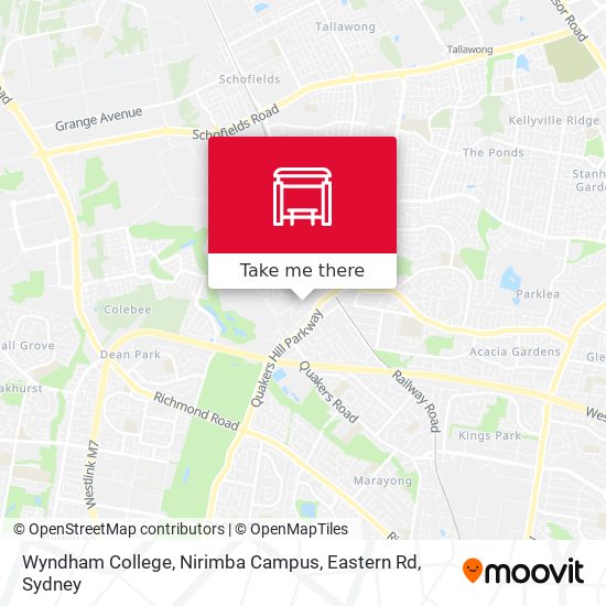 Mapa Wyndham College, Nirimba Campus, Eastern Rd