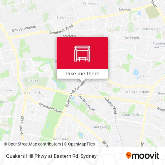 Quakers Hill Pkwy at Eastern Rd map