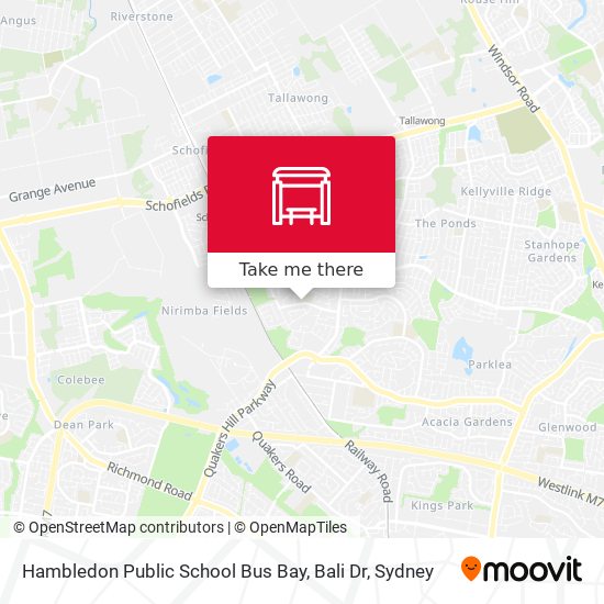 Mapa Hambledon Public School Bus Bay, Bali Dr