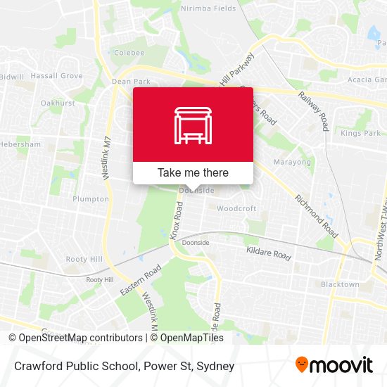 Crawford Public School, Power St map