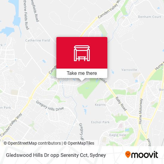 Gledswood Hills Dr opp Serenity Cct map