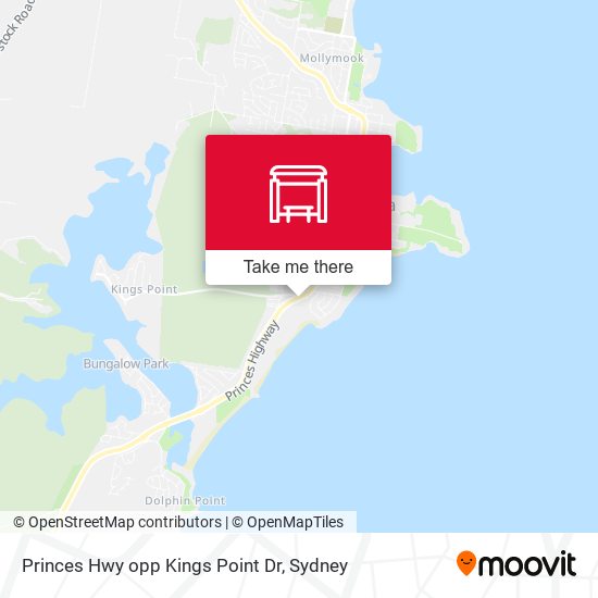 Princes Hwy opp Kings Point Dr map