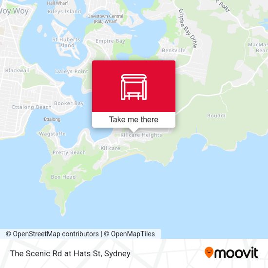The Scenic Rd at Hats St map