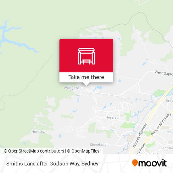 Smiths Lane after Godson Way map