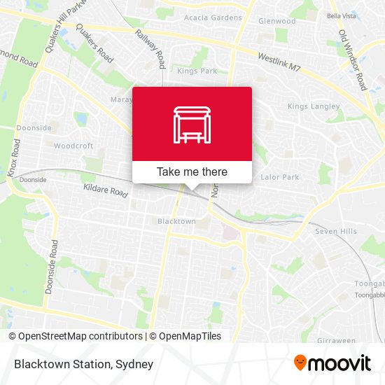 Blacktown Station map