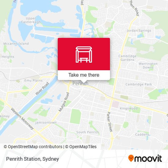 Penrith Station map