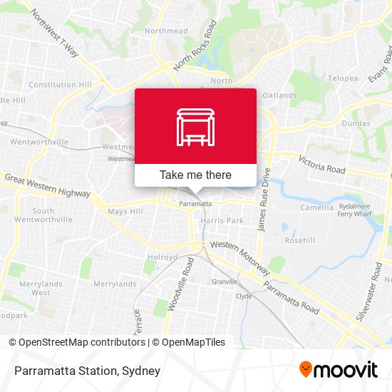 Parramatta Station map