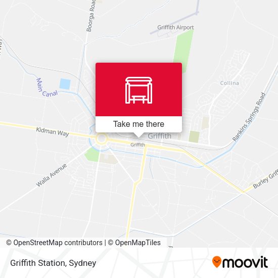 Griffith Station map