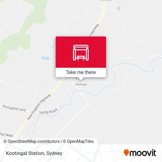 Kootingal Station map