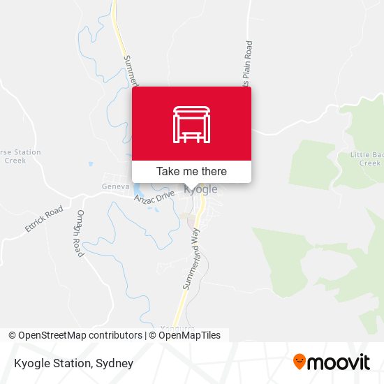 Mapa Kyogle Station