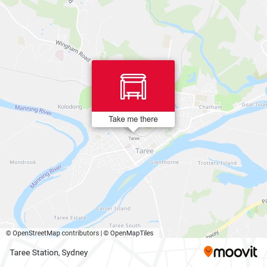 Taree Station map