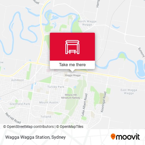 Mapa Wagga Wagga Station