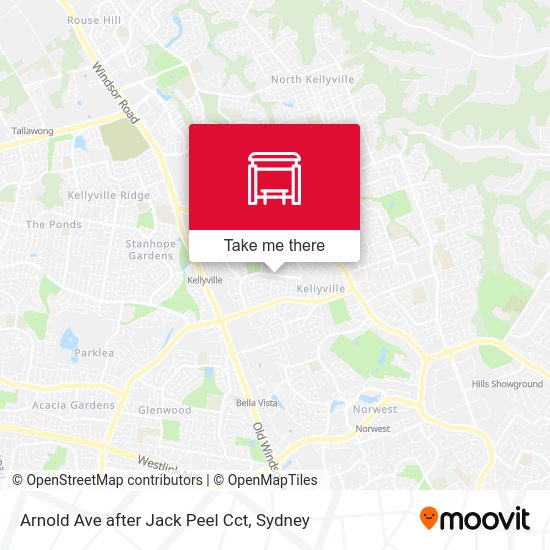 Arnold Ave after Jack Peel Cct map