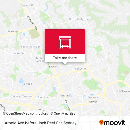 Arnold Ave before Jack Peel Cct map