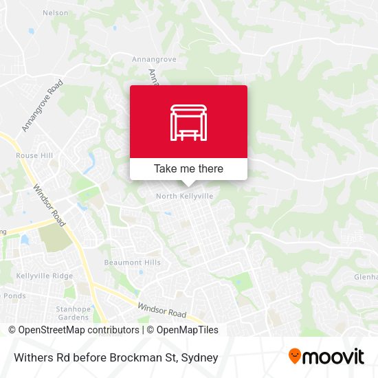 Withers Rd before Brockman St map