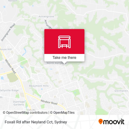 Foxall Rd after Neyland Cct map