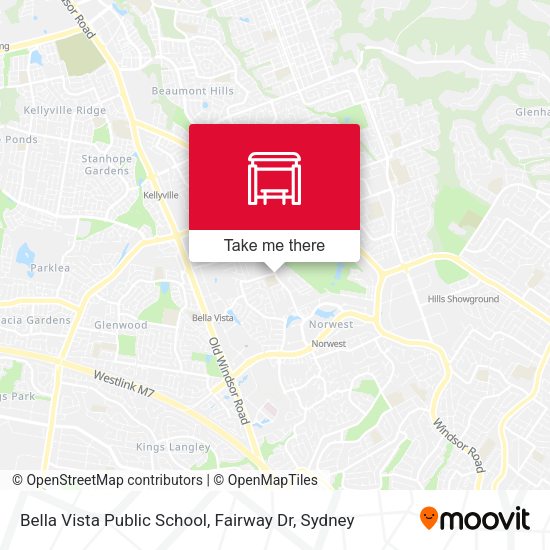 Bella Vista Public School, Fairway Dr map
