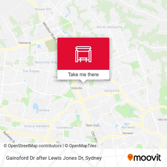Gainsford Dr after Lewis Jones Dr map