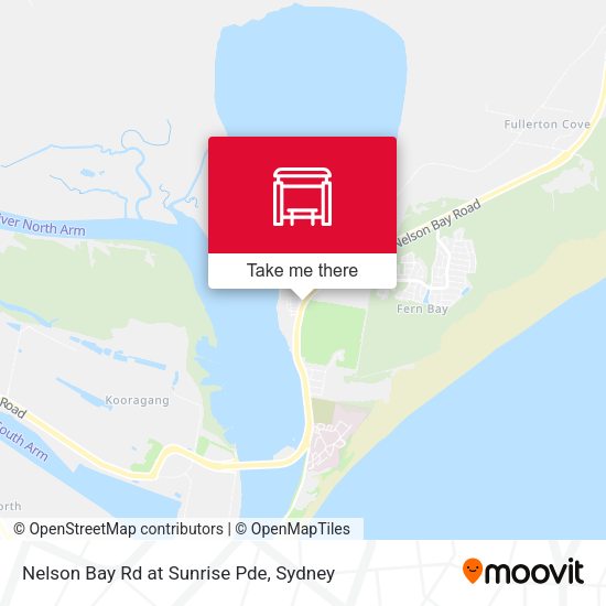 Nelson Bay Rd at Sunrise Pde map